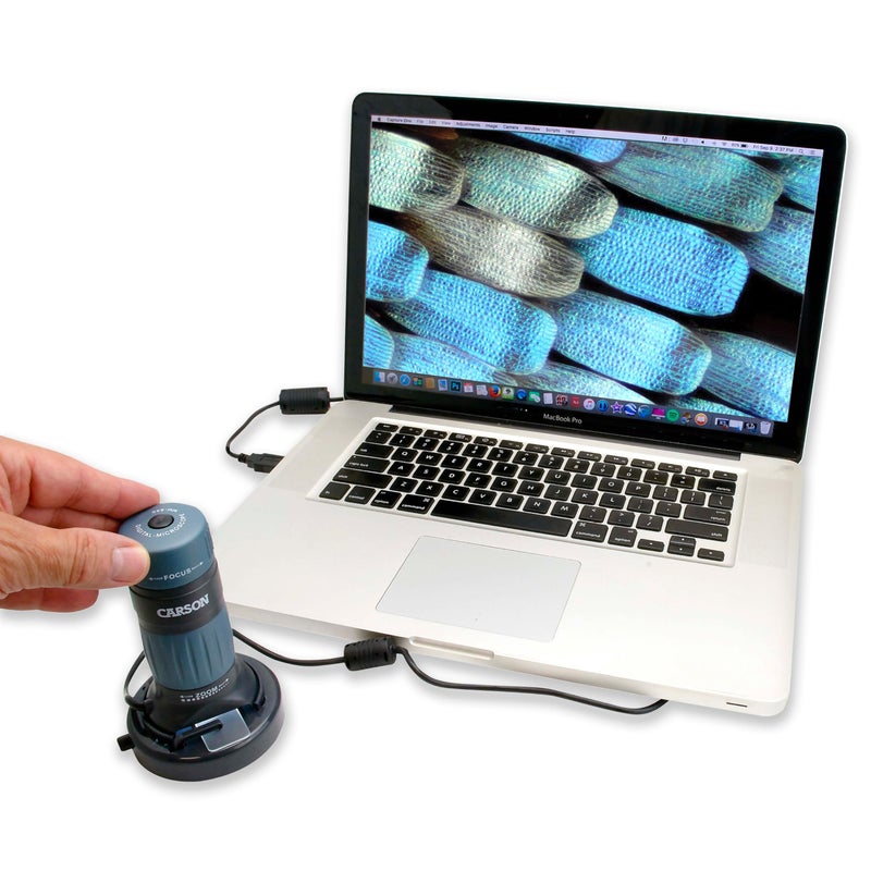 Carson zPix 300 Zoom 90x-480x Power USB Digital Microscope with Integrated Camera and Video Capture (MM-940) - Image 2