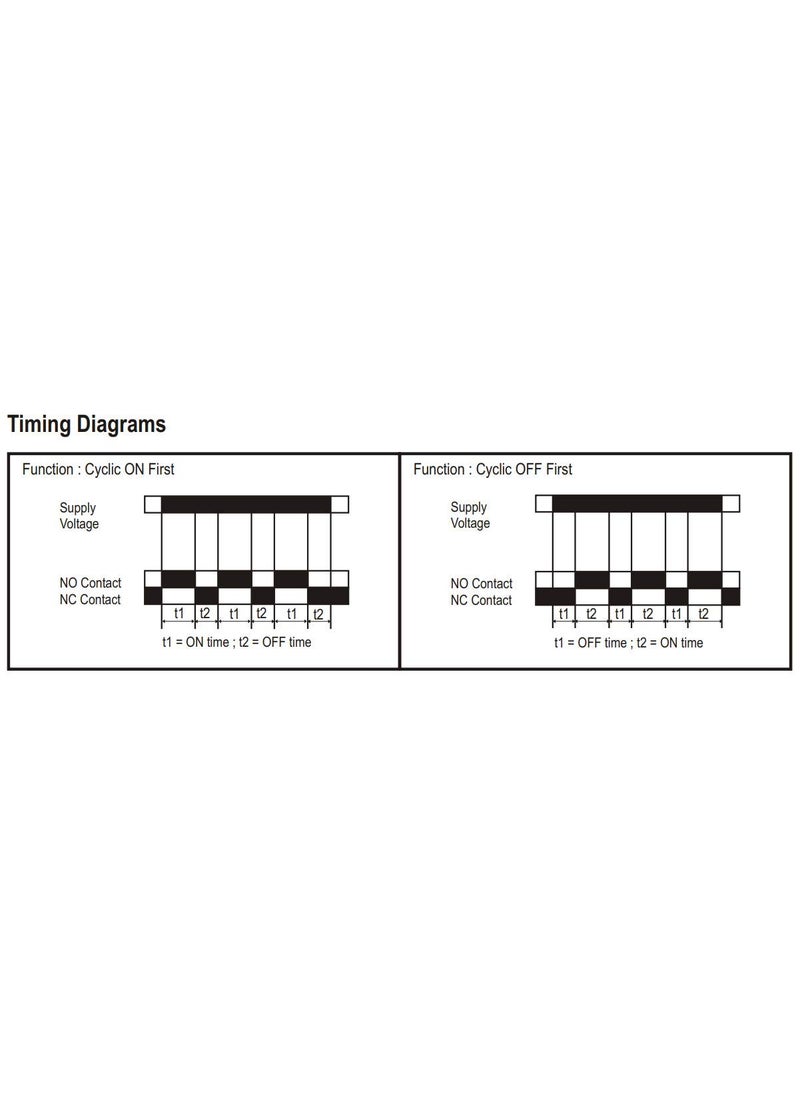 Selec Selec Make Cyclic Timer with Unequal ON OFF Time 6 Time Ranges 800XC Pack of 1  - Image 4