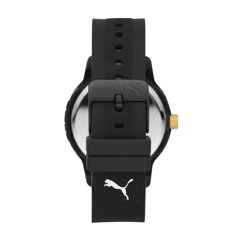 PUMA Reset V1 Analog Quartz Watch for Men With Black Silicone Band- 3 ATM - PU P5033
