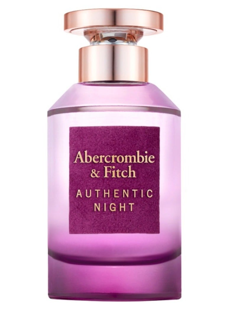 Abercrombie & Fitch Authentic Night Eau de Parfum for Women 100ml - Image 1