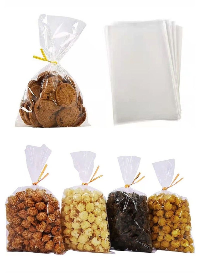 Cellophane Bags 100 pcs food grade material Cellophane Treat Bags For Gift Wrapping Wedding Cookie Birthday Cake Pops Gift Candy Buffet Supplies - Image 1