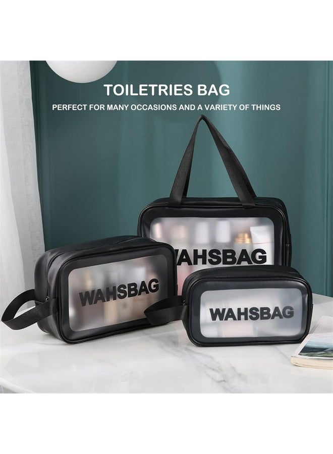 Raiyaraj Makeup Pouch Set Travel Toiletries Bag Cosmetic Makeup Wash Bags Portable Organizer Case Carry Pouch for Men Women - Image 5