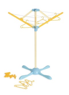CASDON Wash Day Set: Toy Ironing Board And Washing Line With Pretend Steam Iron And Laundry Basket, For Children Aged 3+  - Image 4