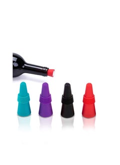 Y&D Stoppers Beverage Bottle Sealer Soft Silicone Corks with Grip Top for Keeping Fresh, 4 Pack  - Image 1