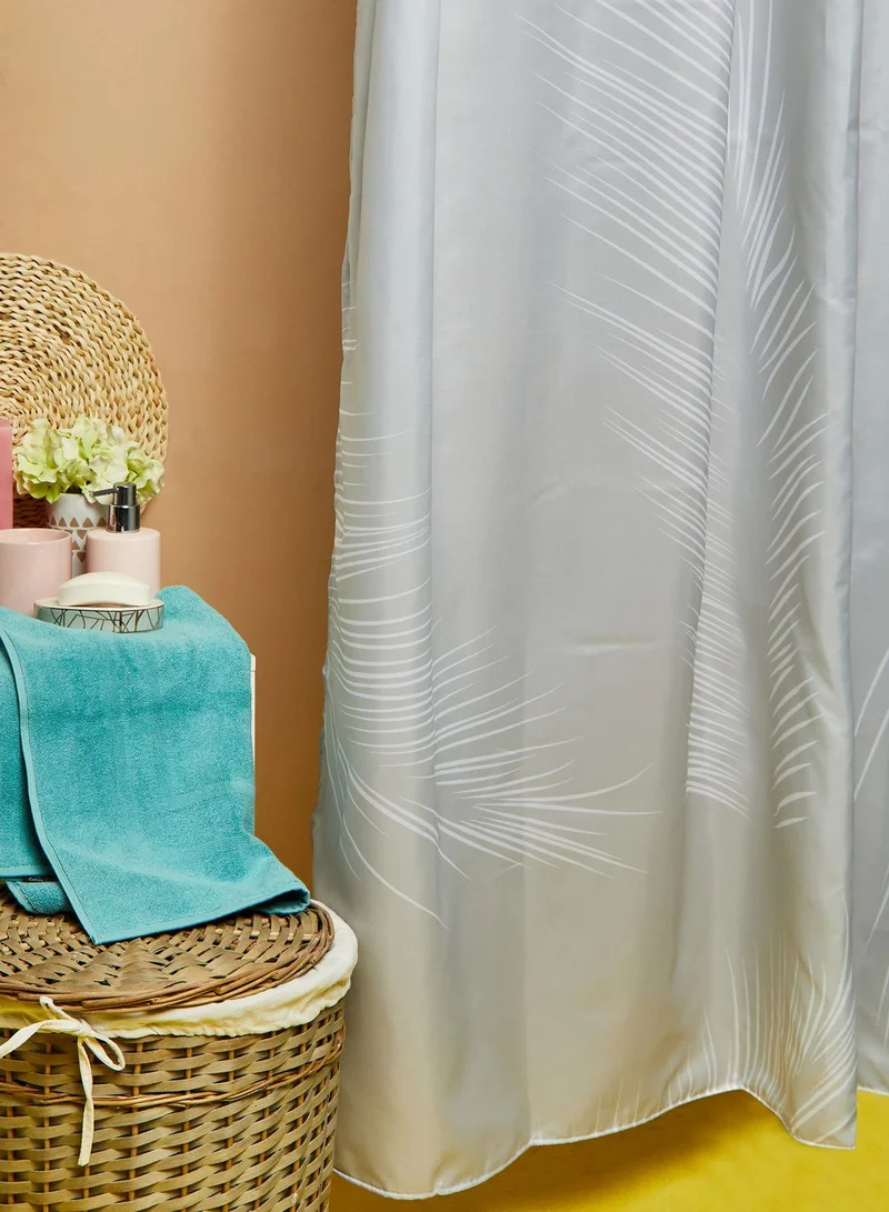 Dwell Studio Palm Leaf Printed Shower Curtain