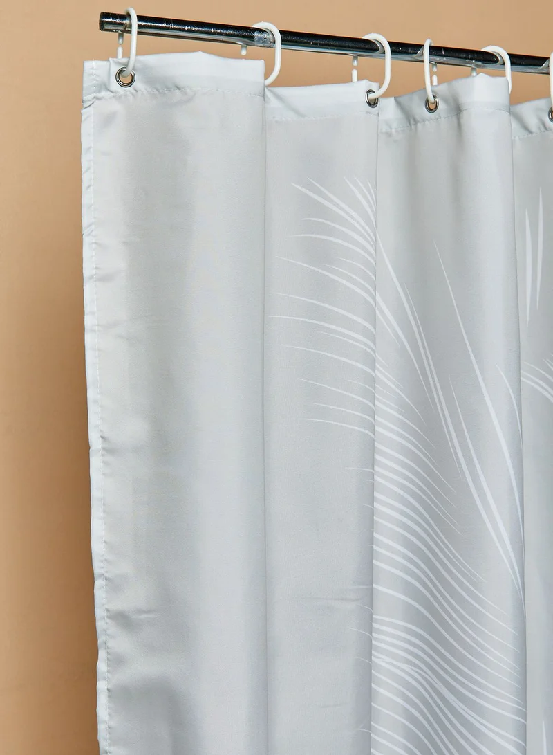 Dwell Studio Palm Leaf Printed Shower Curtain