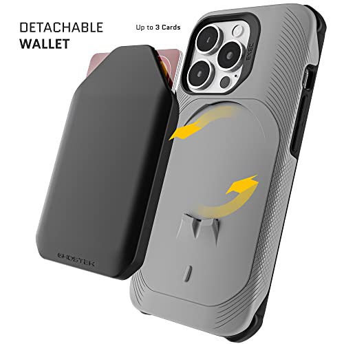Ghostek EXEC iPhone 13 mini Case Wallet with Detachable Credit Card Holder for MagSafe Charging and Supports Magnetic Car Mounts Protective Cover Designed for 2021 Apple iPhone13mini (5.4 inch) (Gray) - Image 4