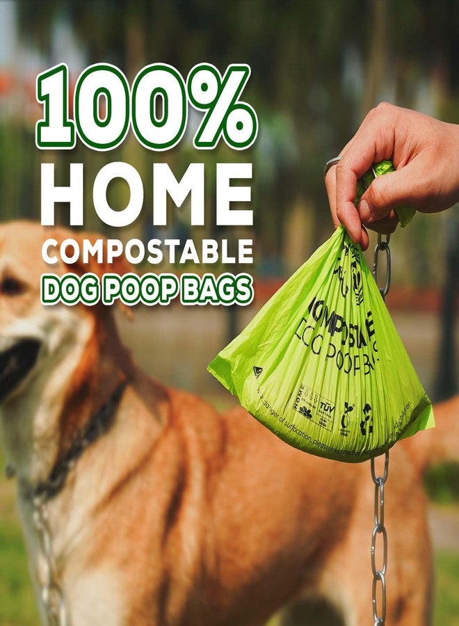 ANECO 100% Certified Home Compostable Dog Poop Bags (135 Count/9 Rolls), Large Poop Bags for Dogs & Cats, Extra Strong & Leak-proof Pet Waste Bags, California - Image 2