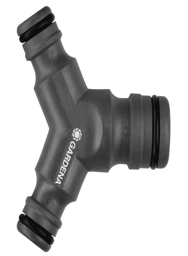 Gardena 3-Way Y Coupling 2934-20 | Durable Garden Hose Connector - Fits 19mm (3/4") & 13mm (1/2") Hoses | Frost/UV Resistant German-Made Irrigation Tool - Image 1