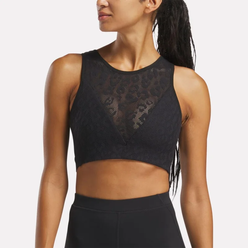 Reebok Mesh Women's Bralette for Workout - Black