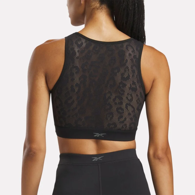 ريبوك Reebok Mesh Women's Bralette provides extra coverage & breathability for your workout. With sweat-wicking fabric and mesh panels, stay comfortable with every move.