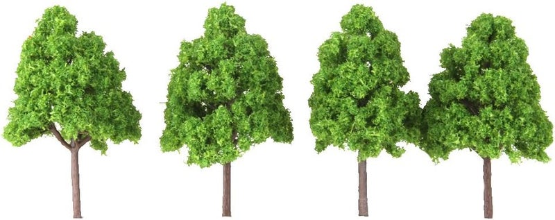 klarako 65x Plastic 3.15in 1/150 N Gauge Trees Train Park Building Sandtable Accessories - Image 5