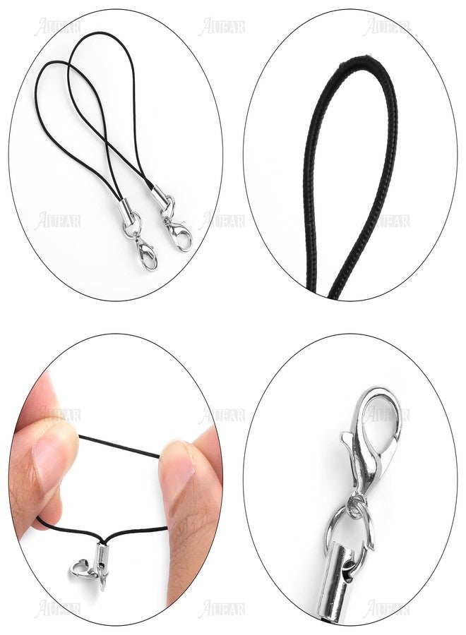 AUEAR, 50 Pack Strap Charm Cords Lobster Clasp Lariat Lanyard Cord String for DIY Jewelry Making USB Drive Keys Keychain Cellphone - Image 3