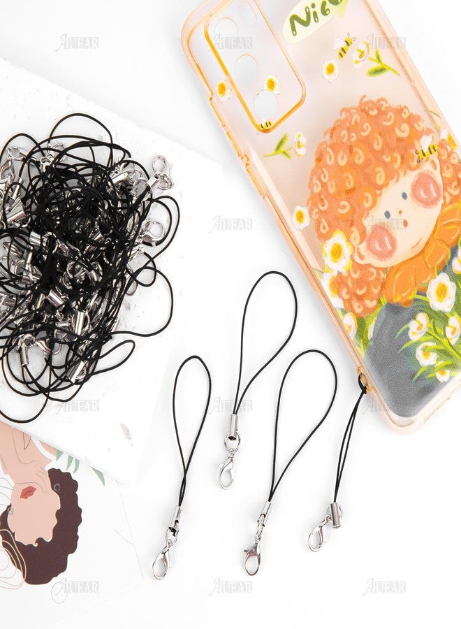 AUEAR, 50 Pack Strap Charm Cords Lobster Clasp Lariat Lanyard Cord String for DIY Jewelry Making USB Drive Keys Keychain Cellphone - Image 4