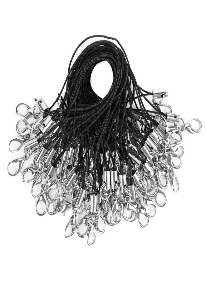 AUEAR, 50 Pack Strap Charm Cords Lobster Clasp Lariat Lanyard Cord String for DIY Jewelry Making USB Drive Keys Keychain Cellphone - Image 1