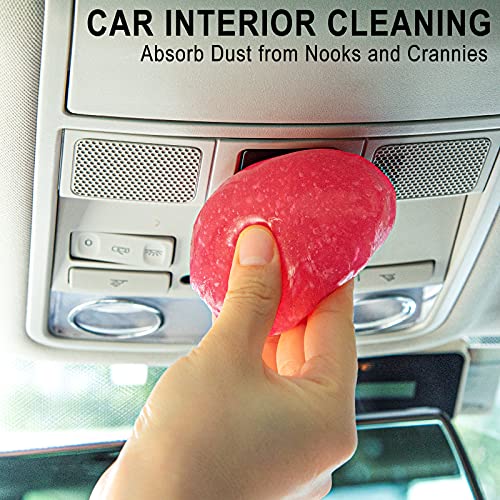 TICARVE 2Pack Cleaning Gel Car Putty Car Clean Putty Gel Auto Tools Car Interior Cleaner Car Cleaner Car Cleaning Slime Car Assecories Keyboard Cleaner Rose (320g/11.2oz) - Image 2