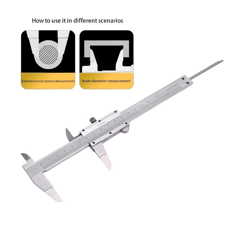 Digital Caliper 6 Inch 150mm Stainless Steel Micrometer Measuring Tool for 3D Printing Jewelry Woodworking - Image 5