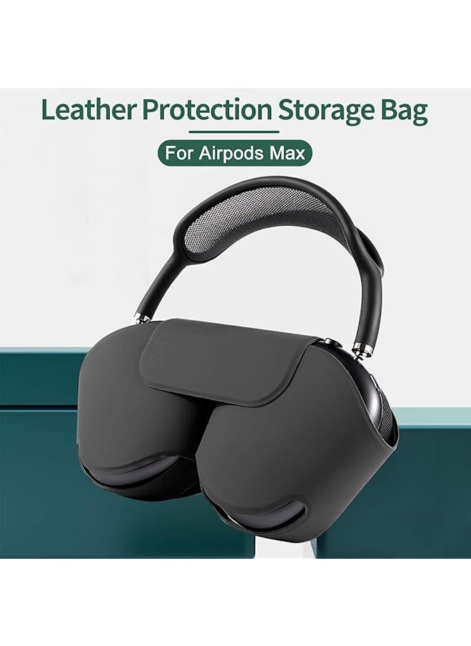 Compatible With Smart Case For Airpods Max Automatic Sleep Function Protective Headphones Case Cover Scratch Proof Travel Carrying Case Airpods Max Accessories For Airpod Max Black