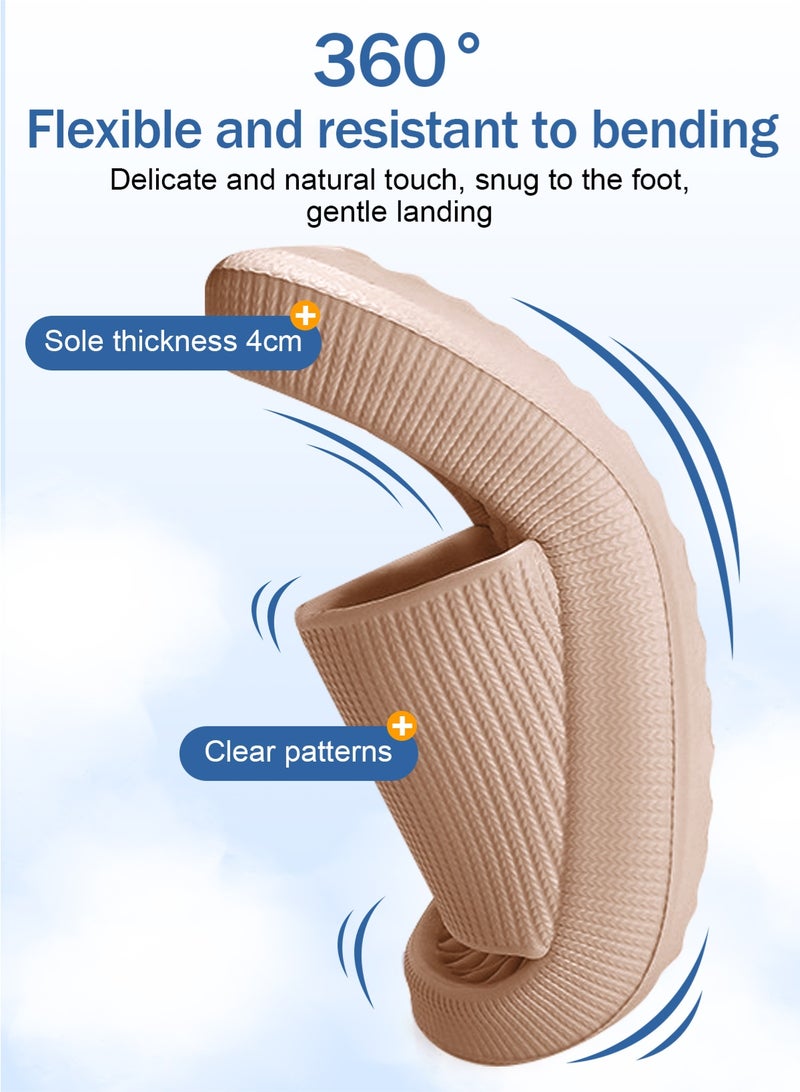 HomarKet Non-Slip Quick-drying Bathroom Shower Slippers Anti-slip Lightweight House Shower Slippers Super Soft Home Slippers for Indoor & Outdoor - Image 4