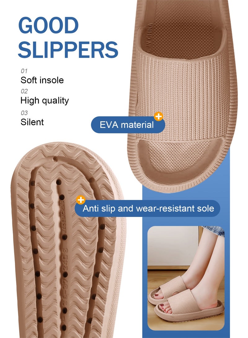 HomarKet Non-Slip Quick-drying Bathroom Shower Slippers Anti-slip Lightweight House Shower Slippers Super Soft Home Slippers for Indoor & Outdoor - Image 3