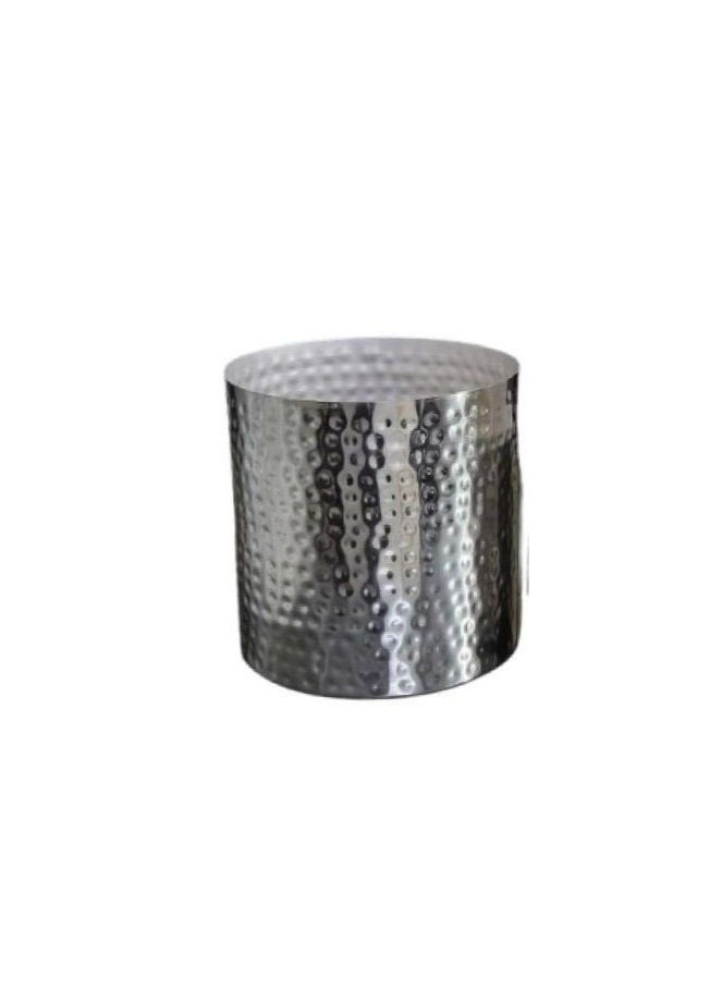 Zahrat Al Raiyan metal indian pot in silver color 