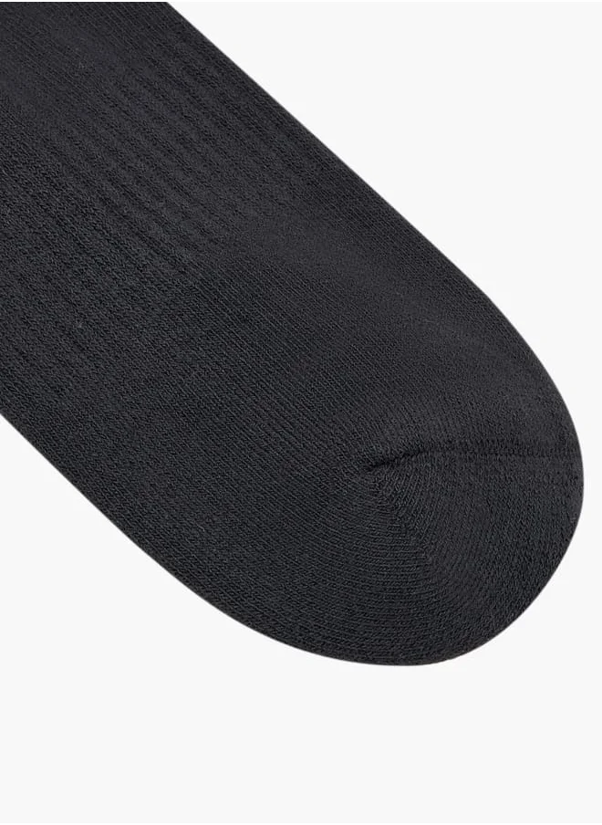 Oaklan by Shoexpress Logo Print Ankle Socks - Set of 5