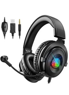 E900 DL RGB Gaming Headset for PC,PS4,Xbox One S/X, Nintendo Switch - Computer Headset with Detachable Noise Cancelling Mic, 7.1 Surround Sound, 50MM Driver - Headphones with Microphone - pzsku/ZEDD85BD29942BAB41CF2Z/45/_/1740296926/ccbbf685-f512-4f78-982c-7500dd0612cd