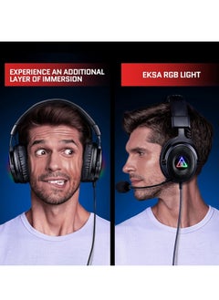 E900 DL RGB Gaming Headset for PC,PS4,Xbox One S/X, Nintendo Switch - Computer Headset with Detachable Noise Cancelling Mic, 7.1 Surround Sound, 50MM Driver - Headphones with Microphone - pzsku/ZEDD85BD29942BAB41CF2Z/45/_/1740296929/368de700-aafa-4a06-a498-ada0fe6cae87