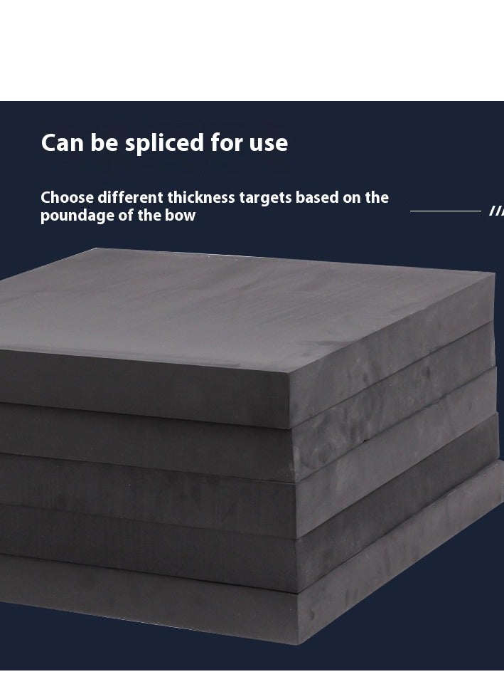 غاز هدف رماية بالقوس والسهم عالي الكثافة من مادة EVA - مقاس كبير 50×50×5 سم - يحتوي على 10 أوراق هدف و4 دبابيس - هدف قوس وسهم خفيف الوزن ومتين لممارسة الرماية في الفناء الخلفي - Image 4