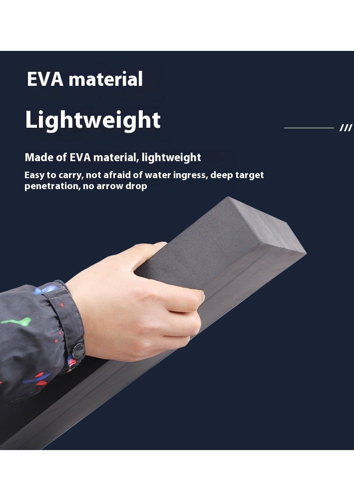 غاز هدف رماية بالقوس والسهم عالي الكثافة من مادة EVA - مقاس كبير 50×50×5 سم - يحتوي على 10 أوراق هدف و4 دبابيس - هدف قوس وسهم خفيف الوزن ومتين لممارسة الرماية في الفناء الخلفي - Image 2