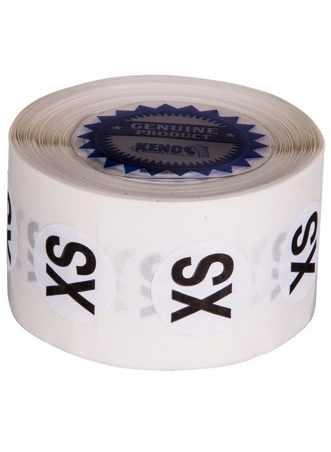 KENCO Clothing Size Stickers By Kenco 0.875" Adhesive Apparel Circle Size Stickers 2500 Stickers Total (Small) - Image 2