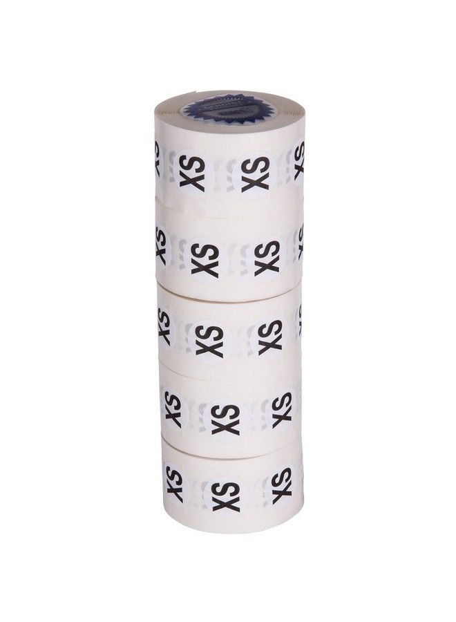 KENCO Clothing Size Stickers By Kenco 0.875" Adhesive Apparel Circle Size Stickers 2500 Stickers Total (Small) - Image 3