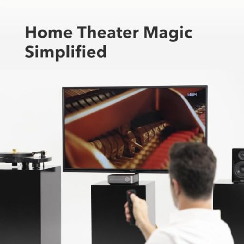 WiiM Amp: Multiroom Streaming Amplifier Compatible with AirPlay, Google Cast, Alexa HDMI, Voice Control Stream from Spotify, Amazon Music, Tidal and More Silver - Image 5