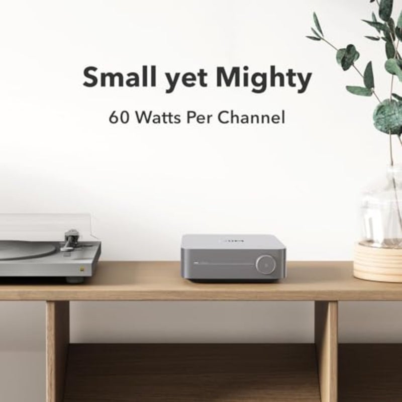 WiiM Amp: Multiroom Streaming Amplifier Compatible with AirPlay, Google Cast, Alexa HDMI, Voice Control Stream from Spotify, Amazon Music, Tidal and More Silver - Image 3