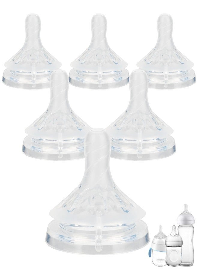 joyfeed Silicone Bottle Nipples for Philips Avent Natural Baby Bottles,Size 5 Nipple,6m+,Flast Flow, 6 Count - Image 1