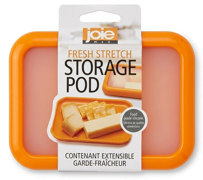 Joie MSC Joie Fresh Stretch Storage Pod – Silicone Food Storage Container with Flexible Lid, Airtight Reusable Kitchen Box for Leftovers, Fruits, Cheese & Snacks, BPA Free - Image 1