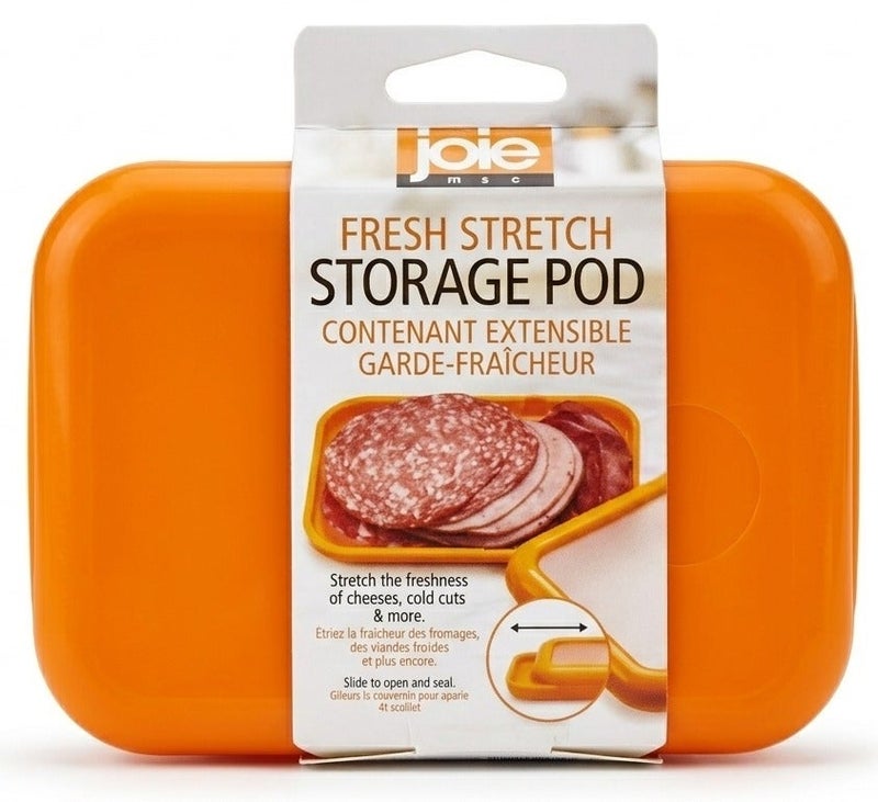 Joie MSC Joie Fresh Stretch Storage Pod – Silicone Food Storage Container with Flexible Lid, Airtight Reusable Kitchen Box for Leftovers, Fruits, Cheese & Snacks, BPA Free - Image 2
