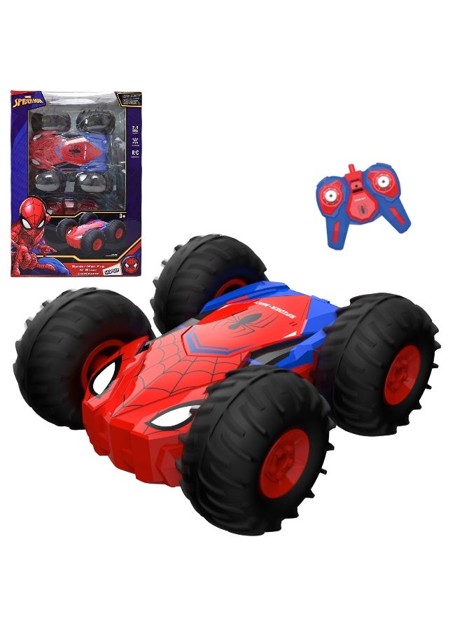 Marvel Spider Man Flip N' Blaze Dominator | 2.4 GHz Frequency | 360 Degree Rotate | Full Function | Turn A Somersault | Age 3+ - Image 1