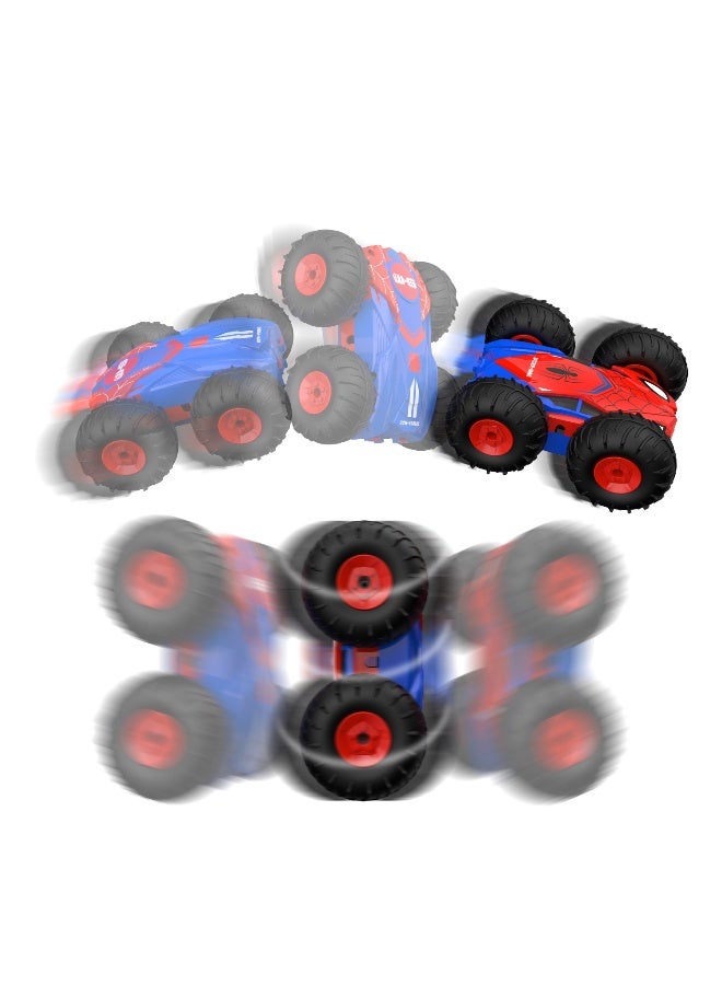Marvel Spider Man Flip N' Blaze Dominator | 2.4 GHz Frequency | 360 Degree Rotate | Full Function | Turn A Somersault | Age 3+ - Image 3