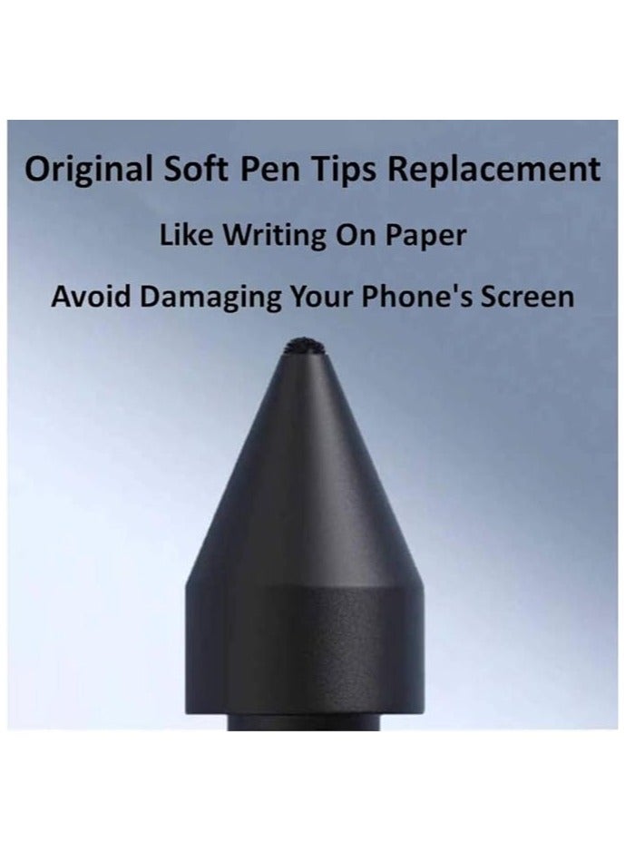 erorex 5 PCS Soft Tips/Nibs Compatible with Galaxy Tab S9 Ultra / S9 Plus / S9 S Pen/Tab S9 FE Replacement Tips/Nibs Soft (S9/S9+/S9 Ultra/S9 FE Black*5)  - Image 4