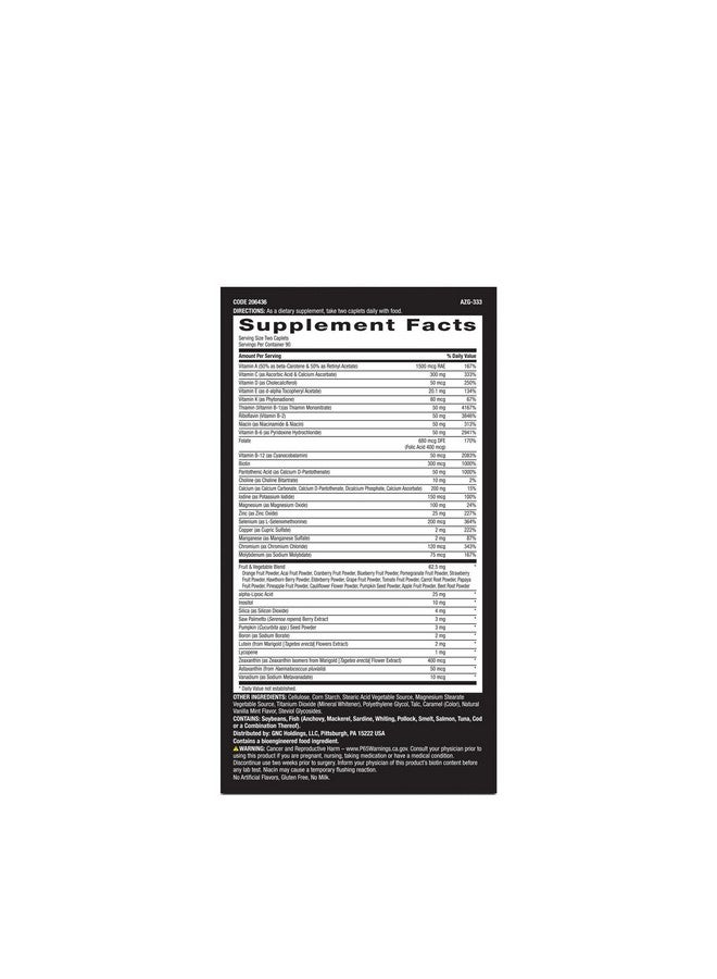 جي إن سي فيتامينات متعددة من GNC Mega Men | مضادات الأكسدة، صحة القلب، ودعم المناعة | 180 قرصًا - Image 2