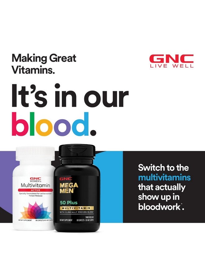 جي إن سي فيتامينات متعددة من GNC Mega Men | مضادات الأكسدة، صحة القلب، ودعم المناعة | 180 قرصًا - Image 5