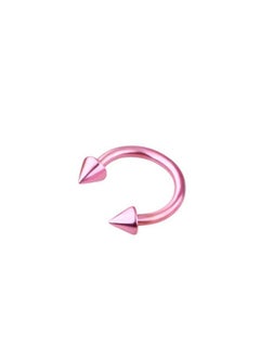 Fashionable spherical nose ring with horseshoe design to decorate the nose made of stainless steel