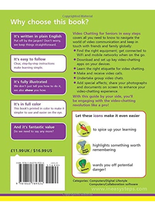 Video Chatting for Seniors in easy steps: Video call and chat using FaceTime, Facebook Messenger, Facebook Portal, Skype and Zoom  - Image 2