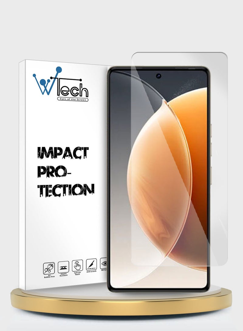 Wtech Tecno Camon 30 Pro 5G 2024 Premium Series Curved Edges 9H 2.5D Tempered Glass Screen Protector (MSG9CN) - Clear - Image 1