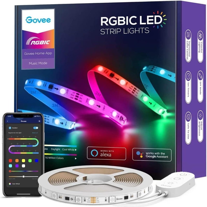 RGBIC Basic Wi-Fi + Bluetooth LED Strip Lights (5 Meter)