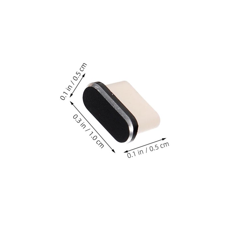 10 Pack USB C Port Cover Dustproof Water Resistant Charging Port Plug Black - Image 3