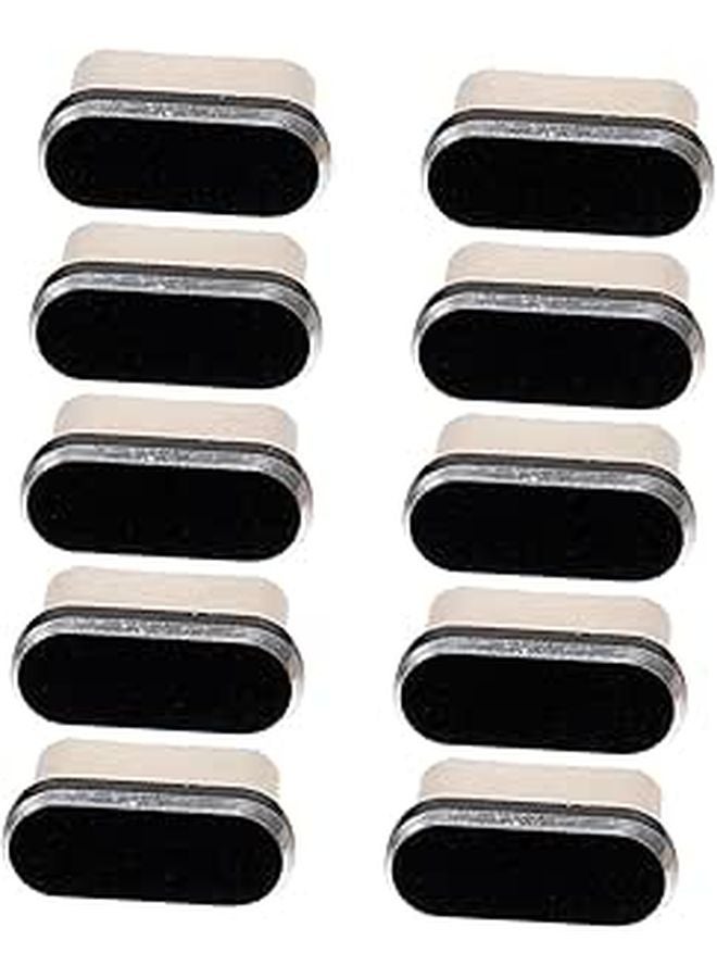 10 Pack USB C Port Cover Dustproof Water Resistant Charging Port Plug Black - Image 1