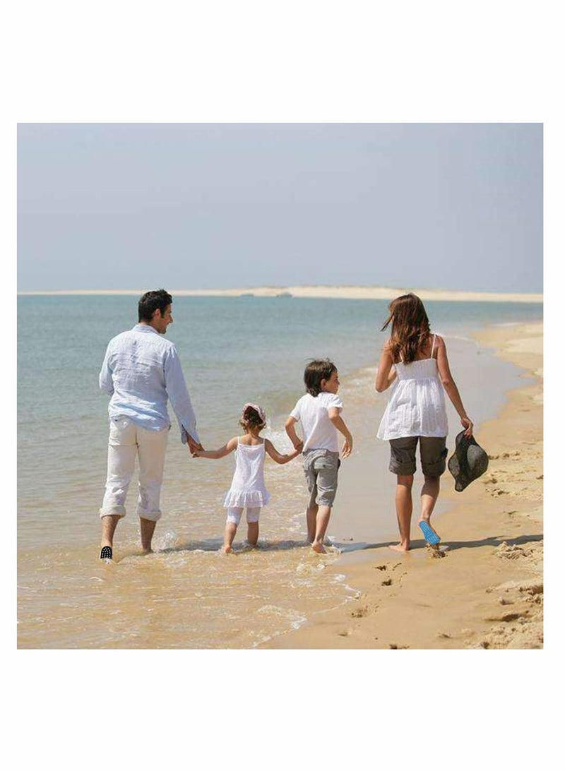 SOLARAE Beach Foot Pads Barefoot Adhesive Invisible Shoes Stick on Foot Pad Stickers Stick on Soles Anti-Slip Waterproof Silicone Unisex Footing Pad for Surfing Yoga Swimming 6 Pack - Image 4