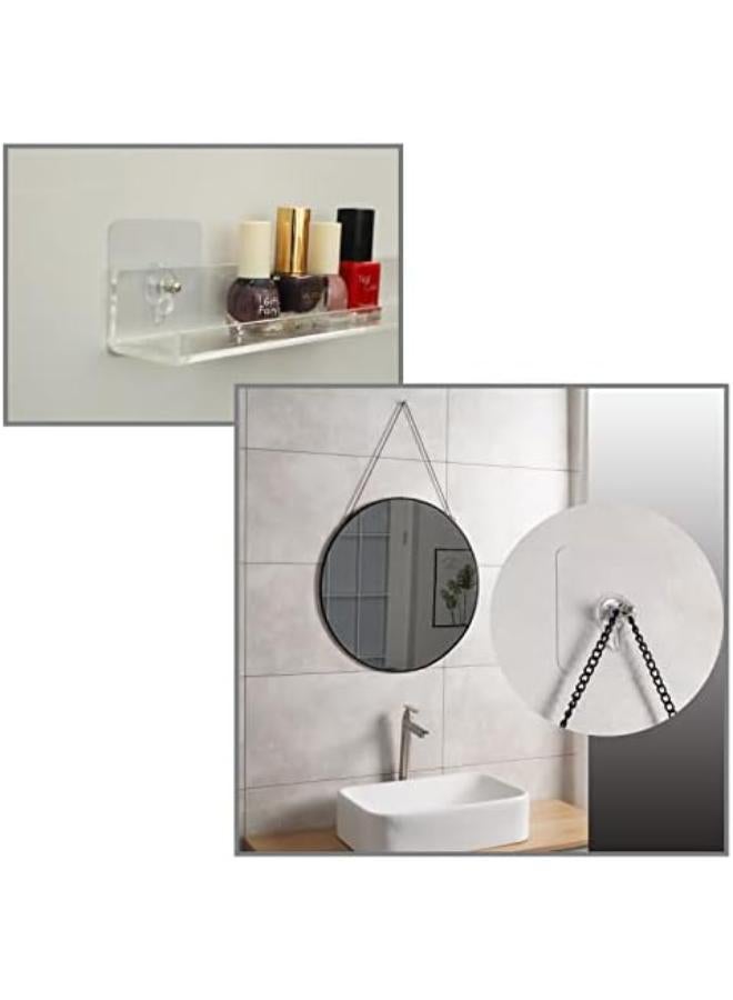 Lajar 18 Pcs Screw Free Stickers For Hanging, Seamless Screws For Wall, Adhesive Wall Mount Hanging Nails For Bathroom Kitchen (12Mm) - Image 4